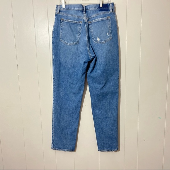Abercrombie Fitch Jeans The'90s Slim Straight Ultra High Rise Criss Cross SZ 32 - Picture 5 of 9